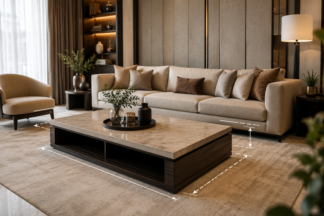What is the Ideal Coffee Table Size? (Complete India Guide)