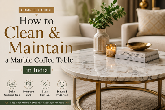 how to clean marble coffee table in India
